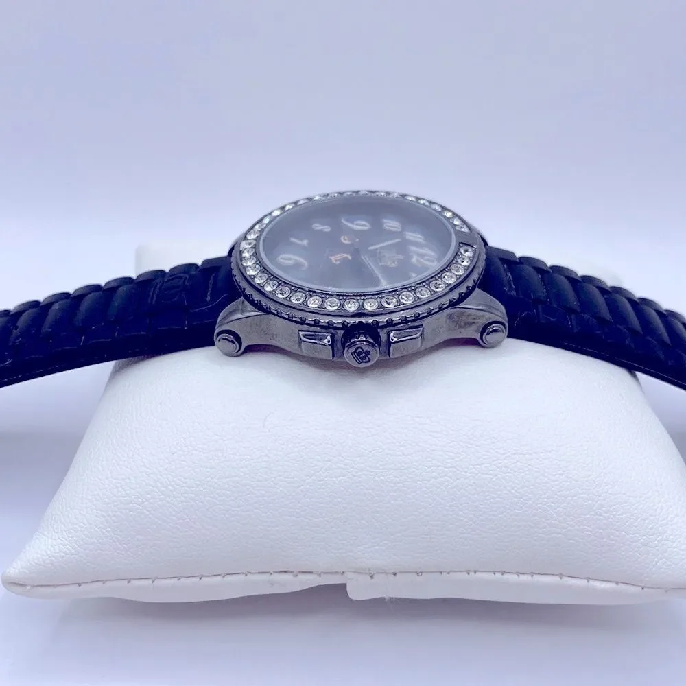 Working! Ladies Juicy Couture “Time For Couture” Rhinestone Bezel Watch